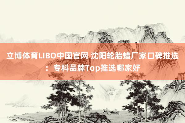 立博体育LIBO中国官网 沈阳轮胎蜡厂家口碑推选：专科品牌Top推选哪家好