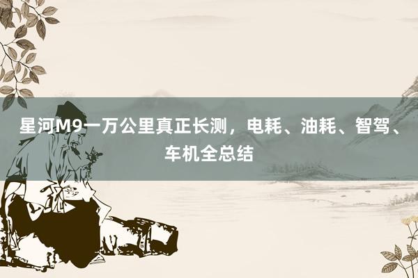 星河M9一万公里真正长测，电耗、油耗、智驾、车机全总结