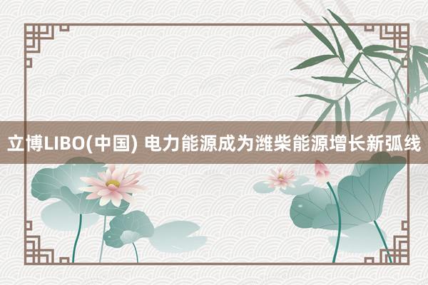 立博LIBO(中国) 电力能源成为潍柴能源增长新弧线